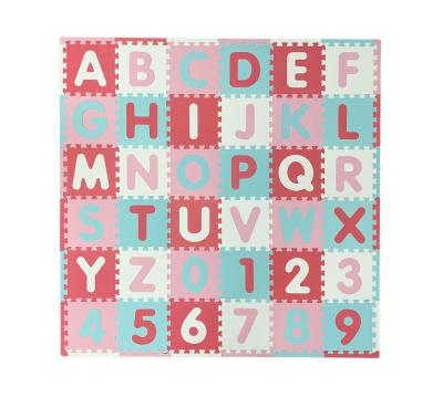 China Eco-friendly design newest color waterproof large foam puzzle letter baby play mat for sale