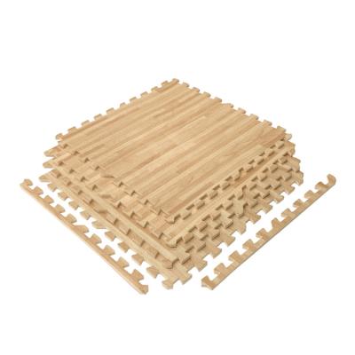 China Non-Smell 3 8 Thick Wood Grain Foam Floor 24 Printed Interlocking Mats 24 for sale