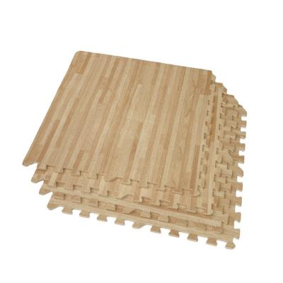 China Non-odor Home Outdoor And Indoor Home Outdoor And Indoor Eco-Friendly Texture EVA Flooring Foam Wood Mat Custom Size for sale