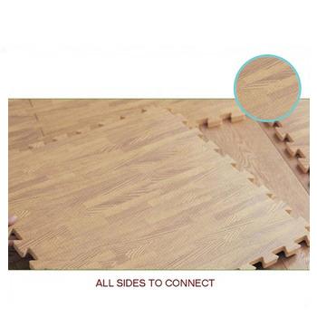 China Eva Foam Wood Floor Upholstery Washable Furniture Wholesale Flooring Mats Foam Kids Matte Floor Decorative Tile for sale