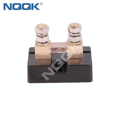 China Copper With Nickel Plated Base 100A 50mV Mounted DC Current Shunt Resistor For Analog Panel Current Meter for sale