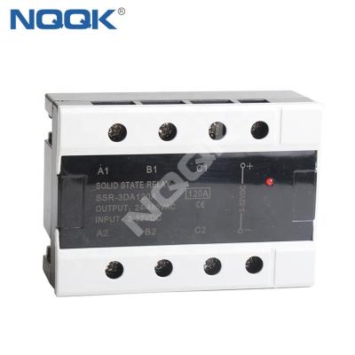 China SSR-3DA120A Sealed 120A 32DC to 480VAC 3 SSR Three Phase Solid State Relay for sale