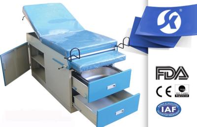 China Modern Hospital Operating Gynecological Table With 2 Big Drawers PU Foam Mattress for sale