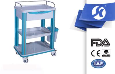 China Movable Medical Equipment Trolley / Clinical Trolley With Four Columns for sale