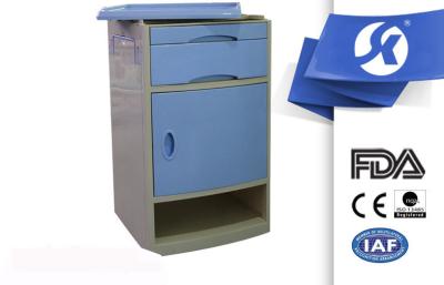 China Medical Powder Coated Steel Hospital Bedside Cabinet For Patient Room for sale