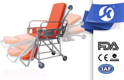 China Multi Function Aluminum Alloy Hospital Patient Trolley Stretcher With Wheels for sale