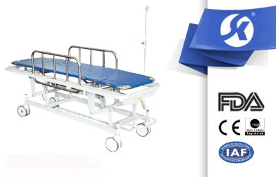 China Four Wheels Moving Patient Transport Trolley Ambulance Stretchers for sale