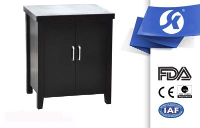 China Black Hospital Bedside Table With Drawers / Hospital Bedside Locker for sale