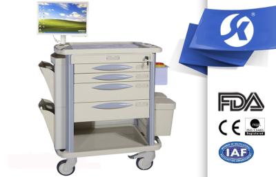 China ABS Nursing  Stainless Steel Medical Trolley With One Stop Purchasing for sale