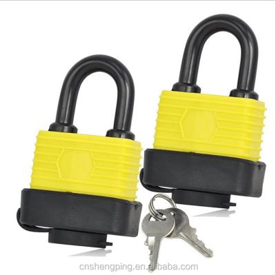 China Household Curved Plastic Dustproof And Waterproof Laminated Padlock for sale