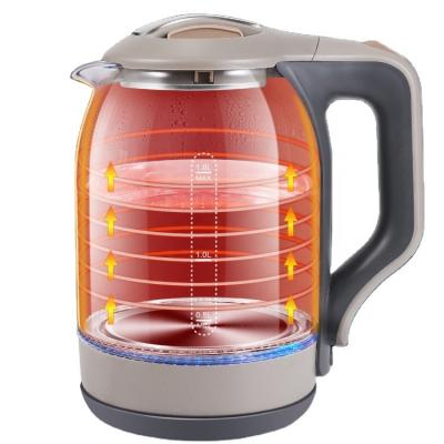 China 360 Degree 2022 Low Hot Sale Home and Kitchen Appliances 360 Degree Rotation Base Fast Boiling Glass Kettle for sale