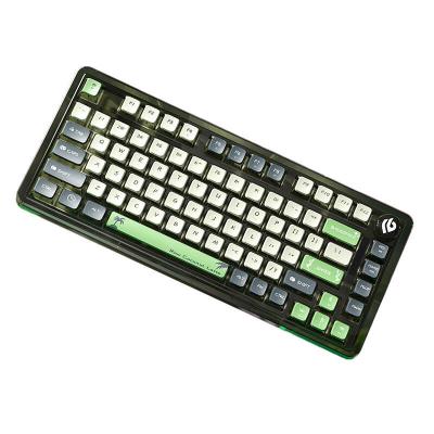 China AULA 81 Keys 3 Mode Blue Tooth 2.4G Wireless Wired PBT RGB Mechanical Switch Acrylic Gasket Keyboard No for sale