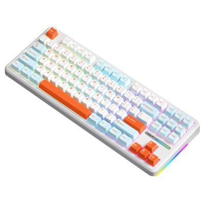 China custom keyboard ALUA F87 gaming keyboards DIY RGB backlit 87 keys wireless keyboard No for sale