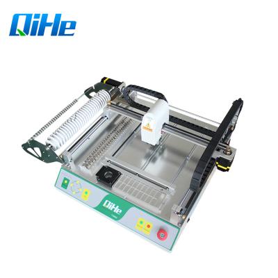 China 340*340mm QIHE TVM802AX vision 2 heads high precision smt auto pcb making machine desktop pick and place machine for sale