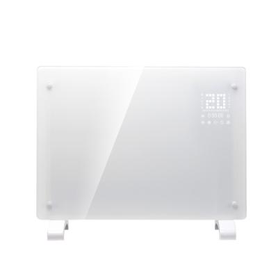 China BIG Digital LED Display Outdoor Glass Panel Heater with WIFI and APP for 1500W 7x24h Weekly for sale