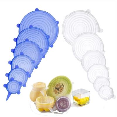 China Hot Selling Microwavable Silicone Six-Piece Set Kitchenware Set Transparent Bowl Wrap for sale