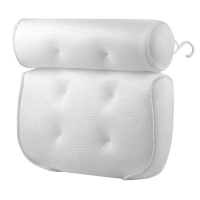 China Amazon Home 3D Air Mesh Tub Pillow Hot Selling Viable Quick Dry Pillow Spa Bath Pillow for sale