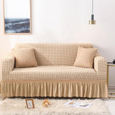 China Wholesale Washable Jacquard Sofa Slip On Cover 7 Seater 100% Polyester Sofa Cover for sale