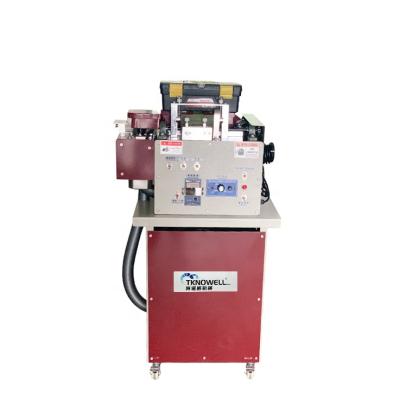 China High Efficiency Leather Machiens Leather Belt Double-Rolled Grinding Polishing Machine for sale