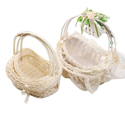 China Portable Wedding Bridesmaid Basket Golf Ball Range Picker Sustainable Activity Fruit Snack Storage Basket for sale