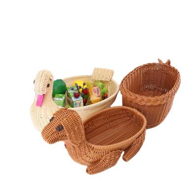 China Sustainable Handmade Natural Round Bamboo Fruit Rattan Basket Bamboo Weaving Basket Weaving for sale