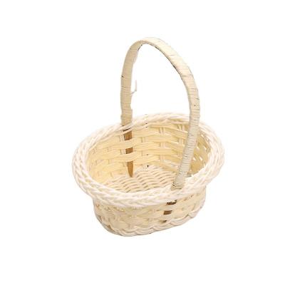 China 2021 Sustainable Custom Design Picnic Food Fruit Vegetable Storage Bamboo Handwork Bread Basket for sale