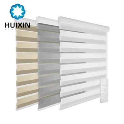 China Day and Night Zebra 100% Blind Modern Made of Polyester Fabric Roller Blind Easy Fix Window Roller Shade for sale