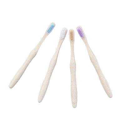 China Disposable in stock wholesale biodegradable eco-friendly soft bamboo charcoal bamboo toothbrush toothbrush with logo for sale