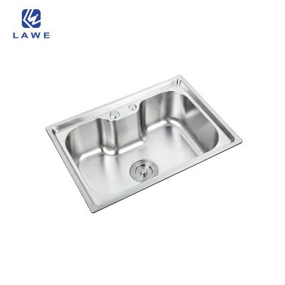 China Without new faucet port the curved design pressing line goes down the smooth curve to reduce easy water marks to clean kitchen sinks for sale