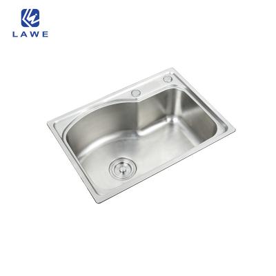 China Without Faucet Mode Port Curved Line Design Pressing Kitchen Sinks Smooth Curve Reduce Water Marks Kitchen Sinks for sale