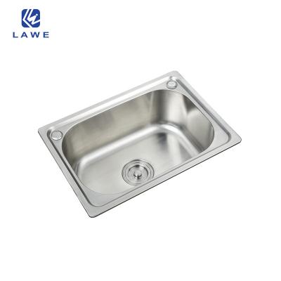 China Without Faucet Design Soft Design Large CapacityStainless Steel Sink With Single Bowl Keep Urgent Kitchen Sinks Clean for sale