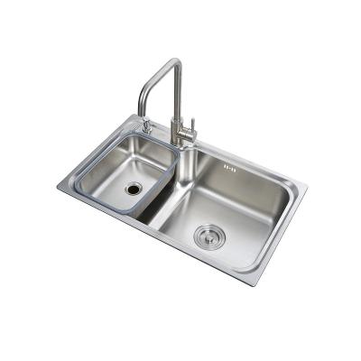 China With faucet China best stainless steel sink manufacturer and supplier pressing single bowl kichen sink for sale