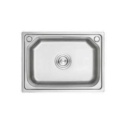 China Without Faucet Single Installation Undermount Design Stainless Steel Rectangular Sink With Single Bowl Laundry Kitchen Sinks for sale