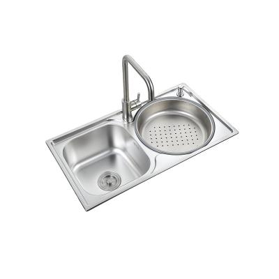 China With Faucet Technology Double Drainer Stainless Steel Welding Kitchen Sink Over Counter Double Bowl Sink Laundry Kitchen Sinks for sale