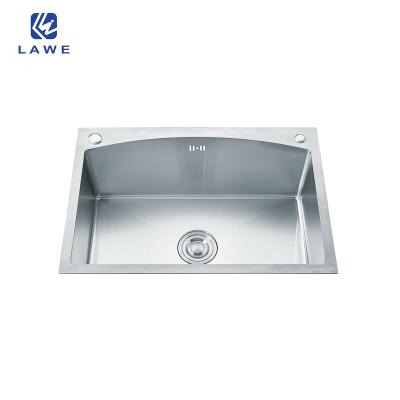 China Without Faucet Gray or Black Color Handmade Sink With 304 Stainless Steel Bowl Sink Wash Vegetable Or Single Dishes Kitchen Sink for sale