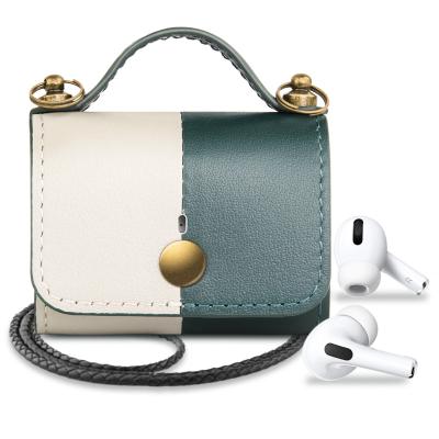 China For Inear Earphone 2020 Luxury Leather Handbag Protective Case Wireless Earphone Cover Case For Apple Airpods pro for sale