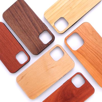 China Shockproof Customize Engraved Wooden Phone Case For iPhone 12 Pro Max Mobile Phone Case For iPhone 13 for sale