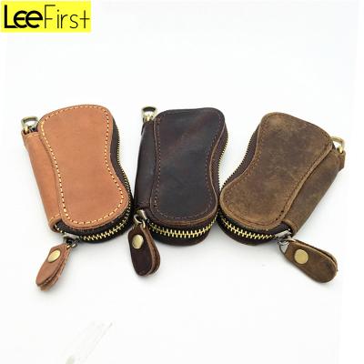 China Genuine Vintage New Arrival Leather Bag For Key Holder Dustproof Key Organizer for sale