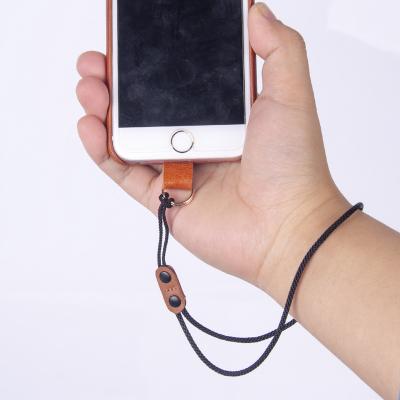 China Leefirst Handmade Leather Smart Phone Case With Lanyard for sale