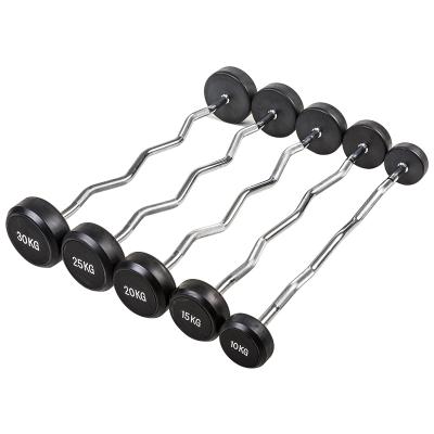 China BunnyHi GL042 Cast Loop Barbells Durable Weight Lifting Set 20 Kg Rubber Coated Barbell Barbell for sale