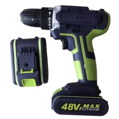 China High Power 48VF ​​Household Electric Drill Rechargeable Hand Drill Multifunctional Impact Gun Electric Gun Screwdriver Tool for sale