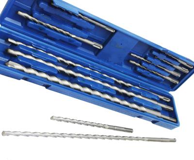 China Masonry Drilling 11PCS Rotary Concrete Hammer Hammer Drill Bit Set SDS Plus Drill Set for sale