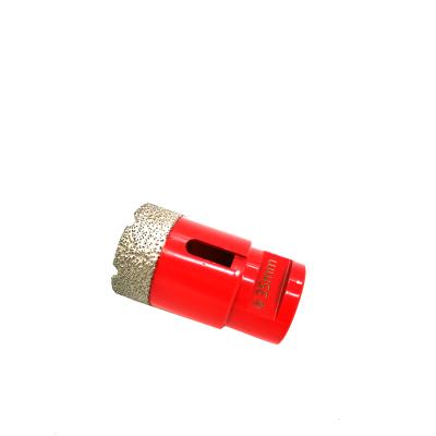 China Supplier Professional Drilling Vacuum Cut Welded Diamond Core Drill Bits For Hard Rock Porcelain Stone Tile for sale