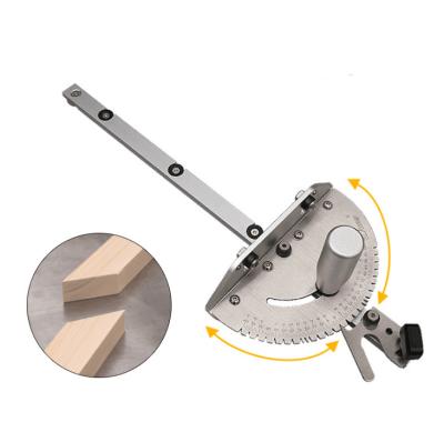 China Woodworking Angle Miter Gauge Tenon Barrier T Track Push Ruler Guide Router/Mortise Tenon Saw Table 450mm and Chute Stopper 03-01-WX08 for sale