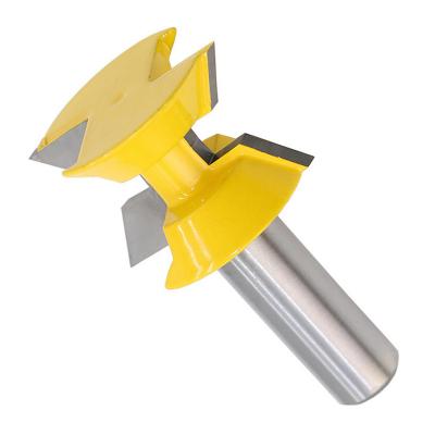 China 2pcs 8mm Drilling Wood Leg 120 Degree Router Bits Set Woodworking Flute Cutters Tenon Wood Milling Cutter for sale