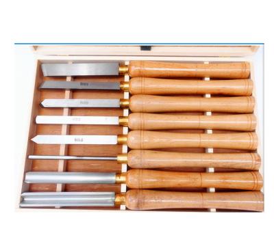 China Easy Carry HSS Lathe Chisel Set 8 Piece Wood Turning Chisel Set for sale