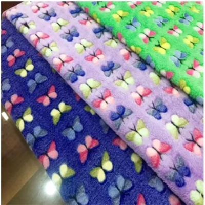 China Good Quality Offset Printing Soft Hot Selling Soft Flannel Fleece Customizable Fabric for sale