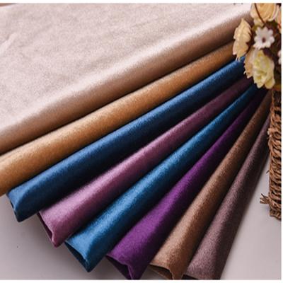 China Soft Hot Selling Custom Made Polyester Poly Satin Velvet Plain Colorful Plain Fabric for sale