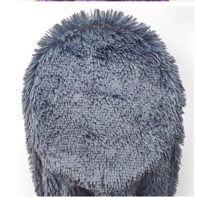 China Anti Pill Long Pile Plush Shaggy Faux Fur Plain Dye Fabric For Women Coat Rug Blanket for sale