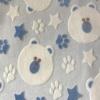 China 100% Polyester Soft Decal Cute Makers Cartoon Shorts Shear Soft Knitted Fabric for sale